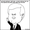 Newt Gingrich cartoon