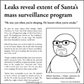 Santa surveillance cartoon