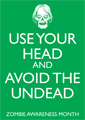 Zombie Awareness Month poster